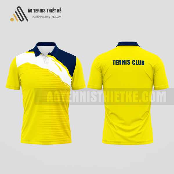 Mẫu trang phục thi đấu tennis câu lạc bộ Quảng Yên màu vàng thiết kế xu hướng ATNTK751
