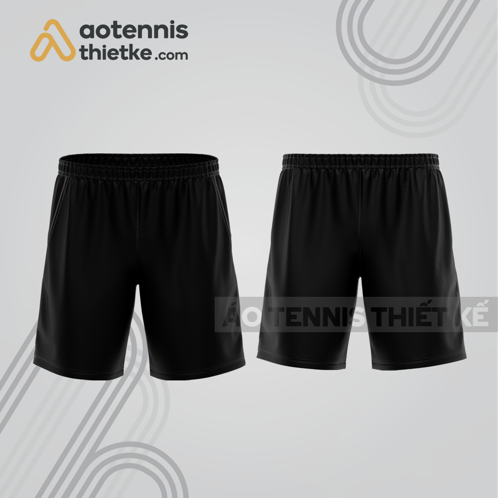 Mẫu quần tennis thiết kế có túi màu đen tnq3