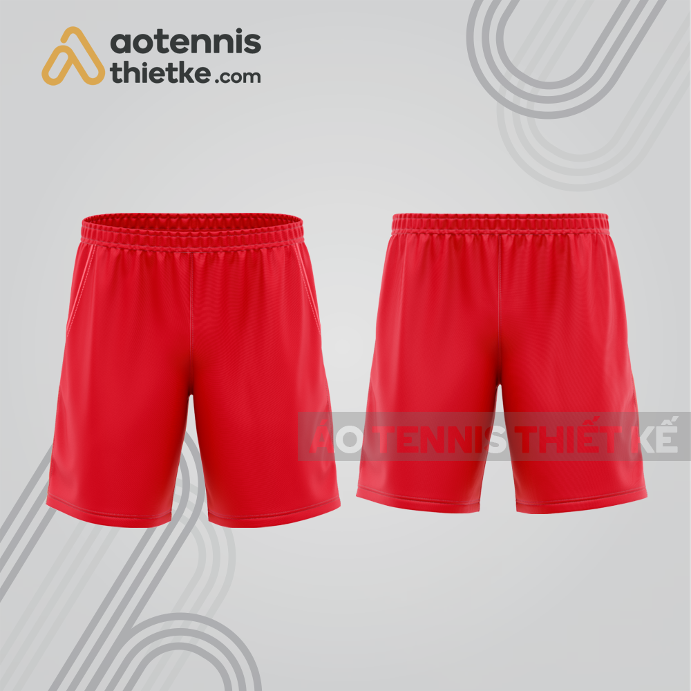 Mẫu quần tennis thiết kế có túi màu đỏ tnq1