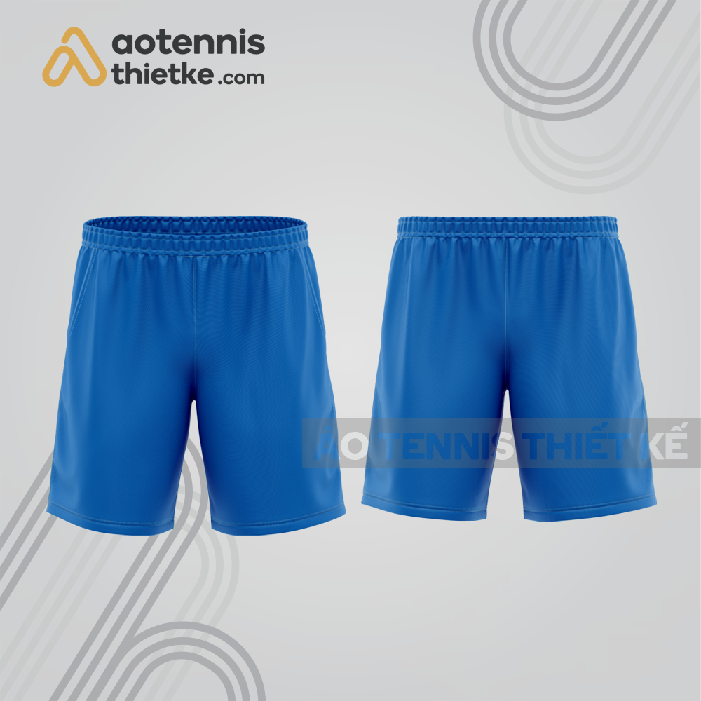 Mẫu quần tennis thiết kế có túi màu xanh bích tnq10